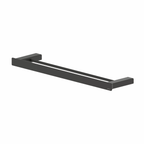 Double Towel Rail Matte Black