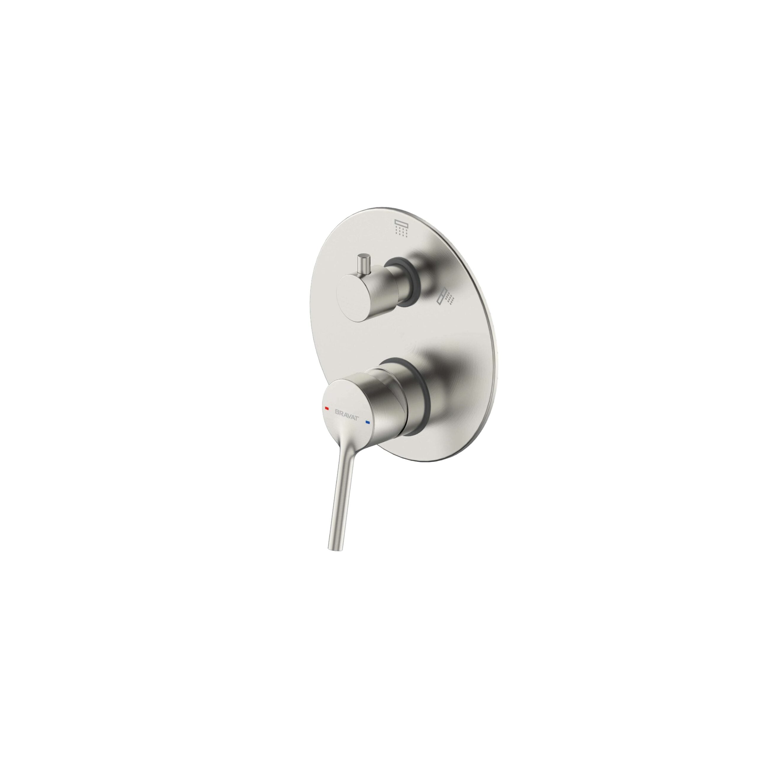 Affability Shower Mixer with Diverter Brushed Nickel