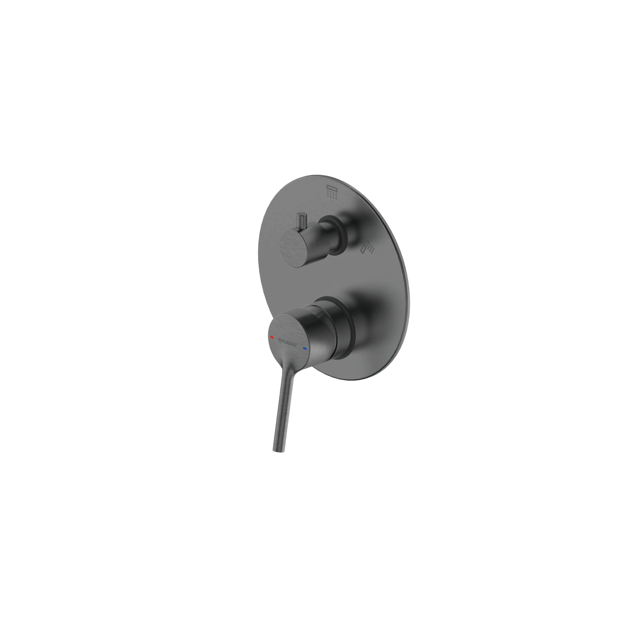 Affability Shower Mixer with Diverter Gun Metal
