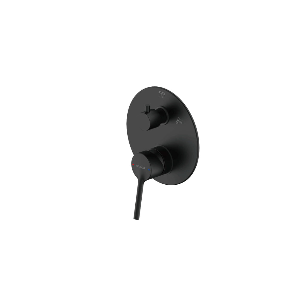 Affability Shower Mixer with Diverter Matte Black