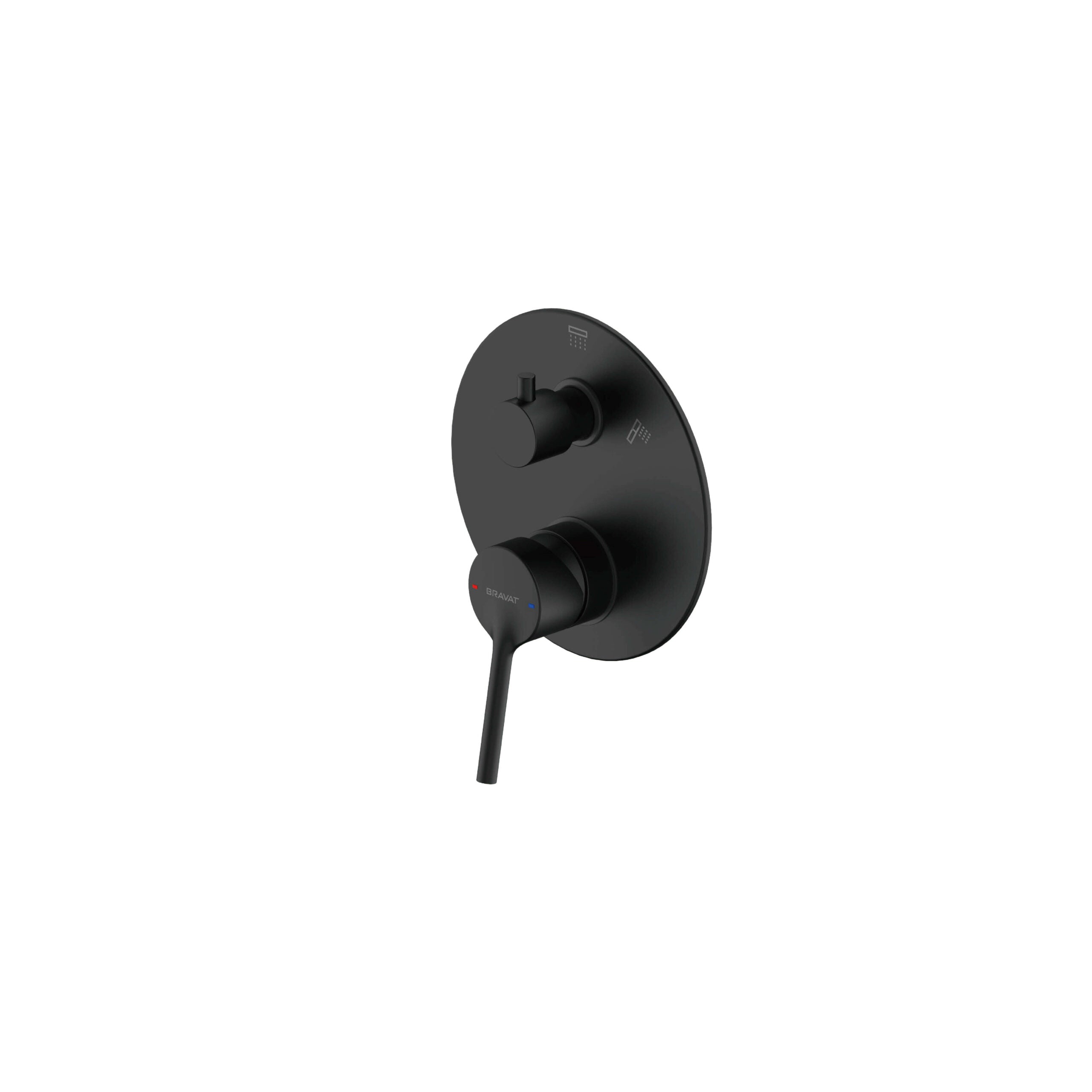 Affability Shower Mixer with Diverter Matte Black