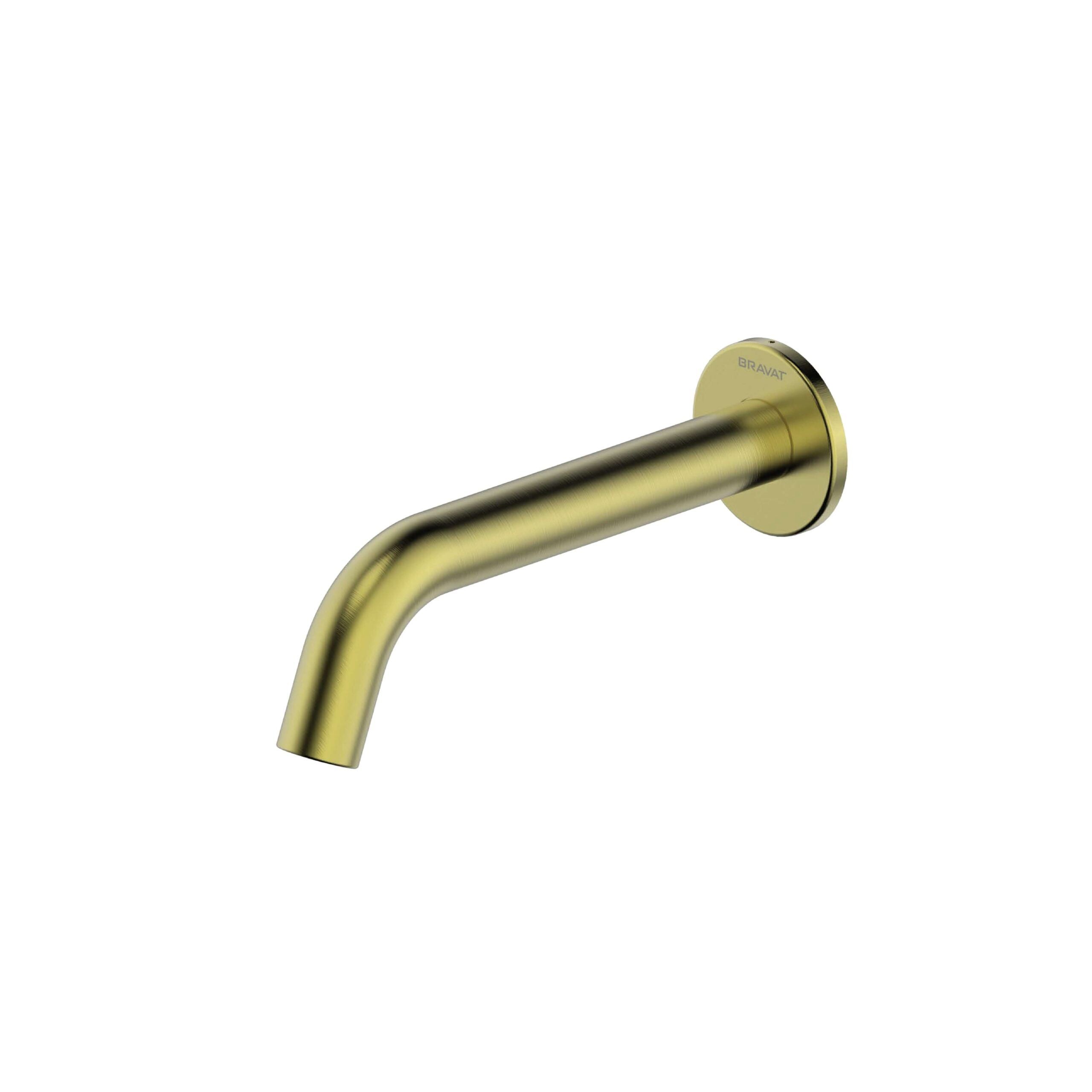 Purism Bath Spout Brushed Brass