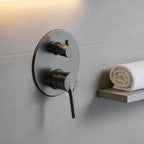 Affability Shower Mixer with Diverter Gun Metal