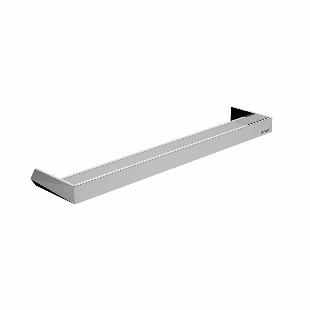Diamond Double Towel Rail Chrome