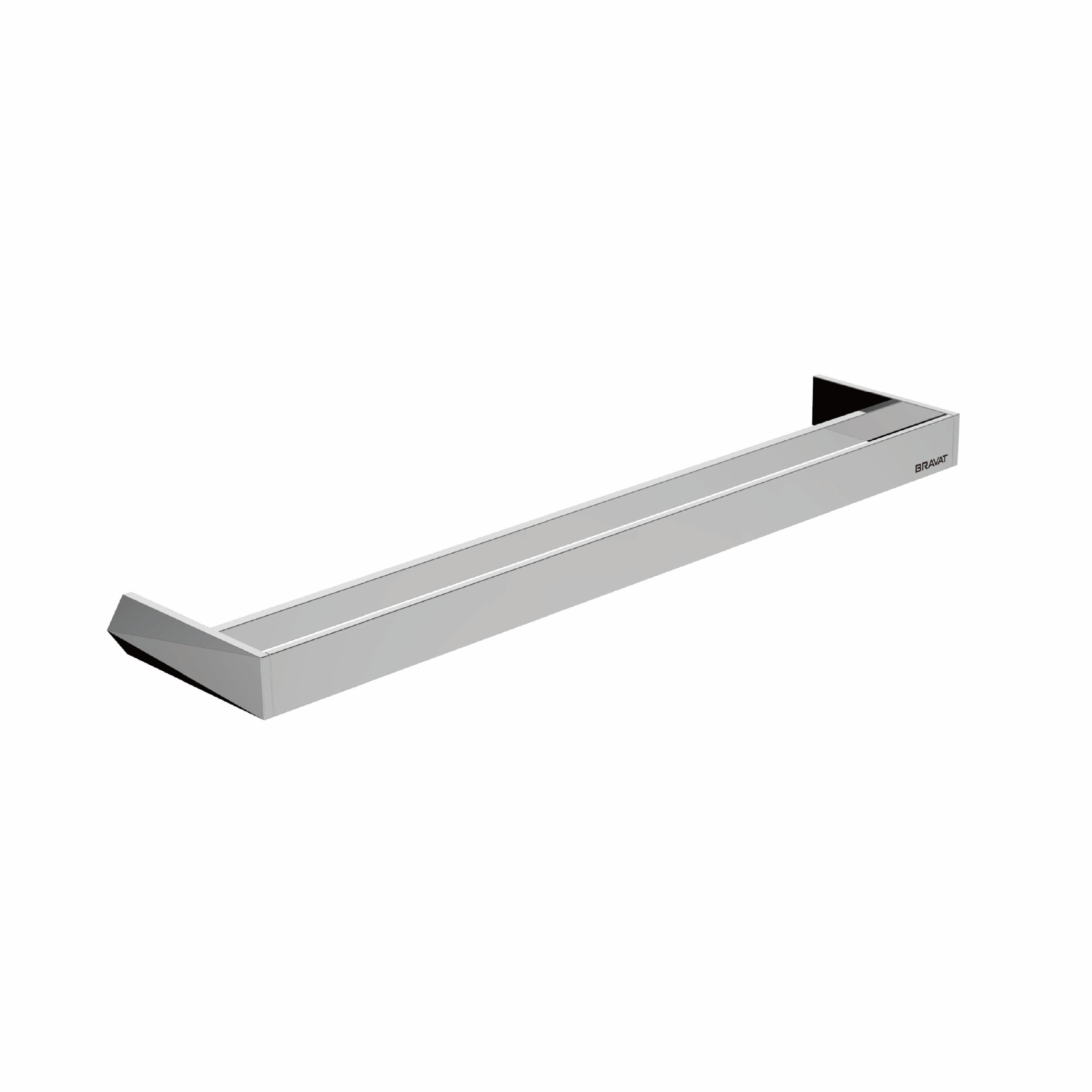 Diamond Double Towel Rail Chrome