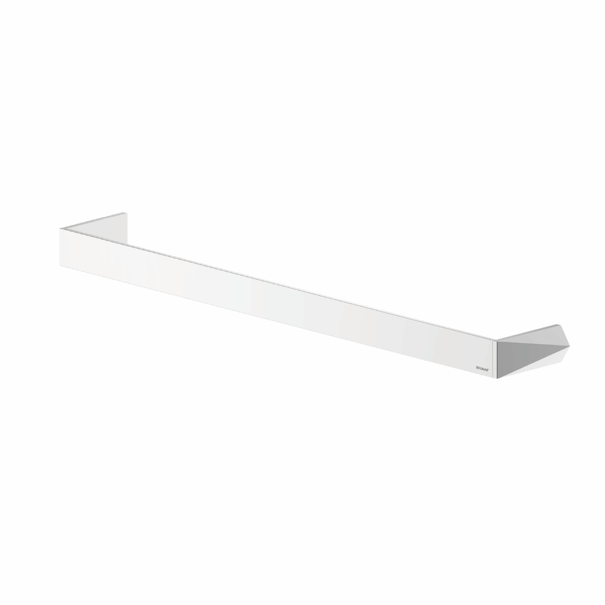 Diamond Single Towel Rail Chrome