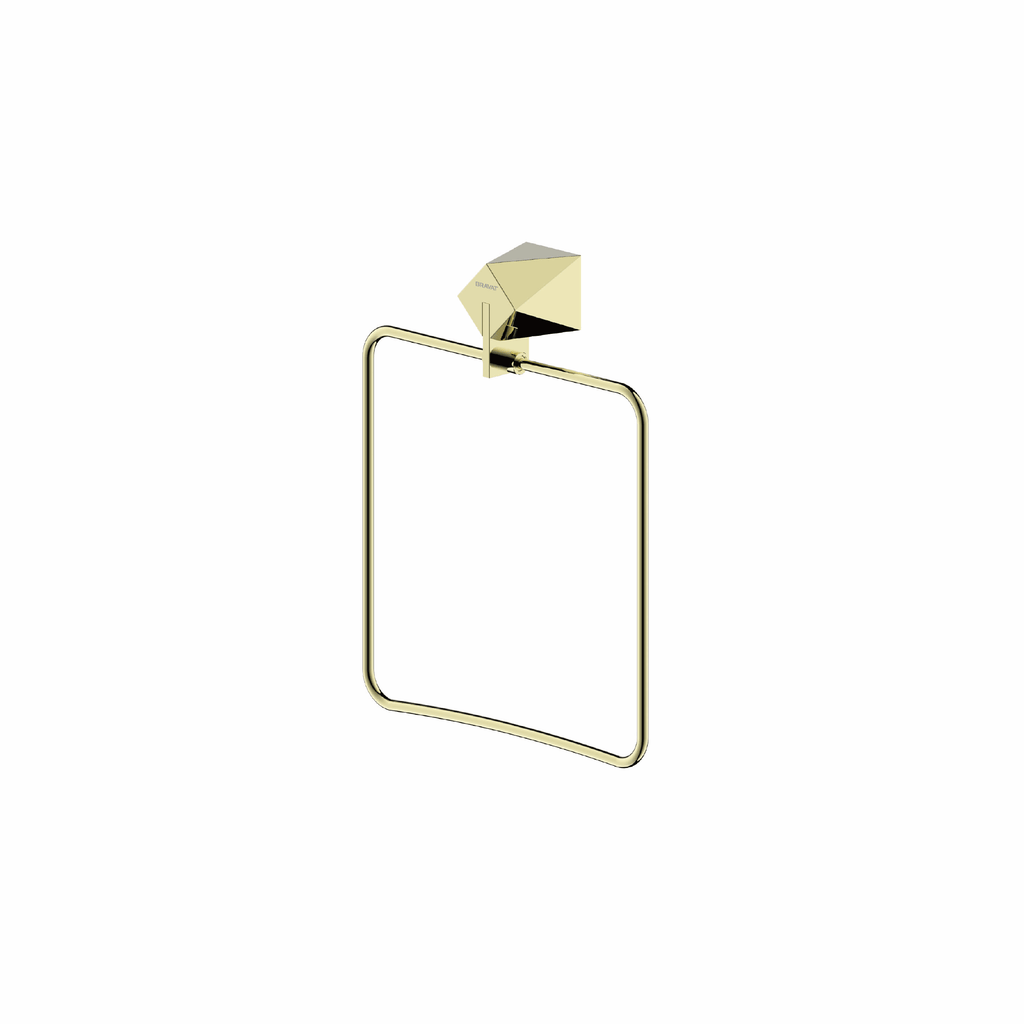 Diamond Towel Ring Gold