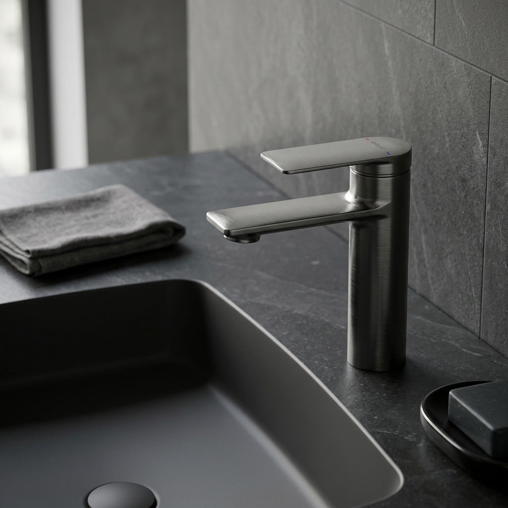 Elle Basin Mixer Gun Metal