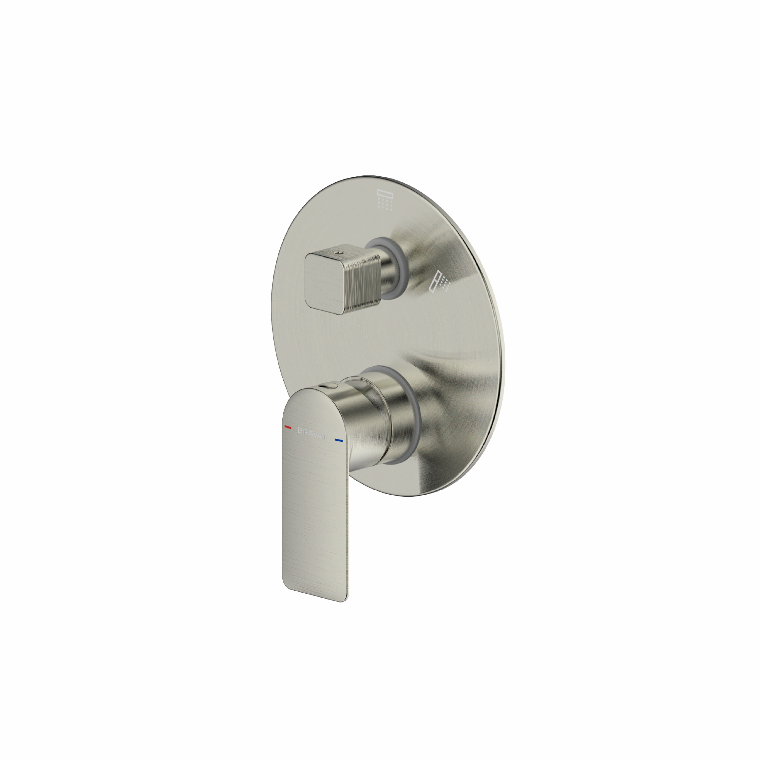 Elle Shower Mixer with Diverter Brushed Nickel