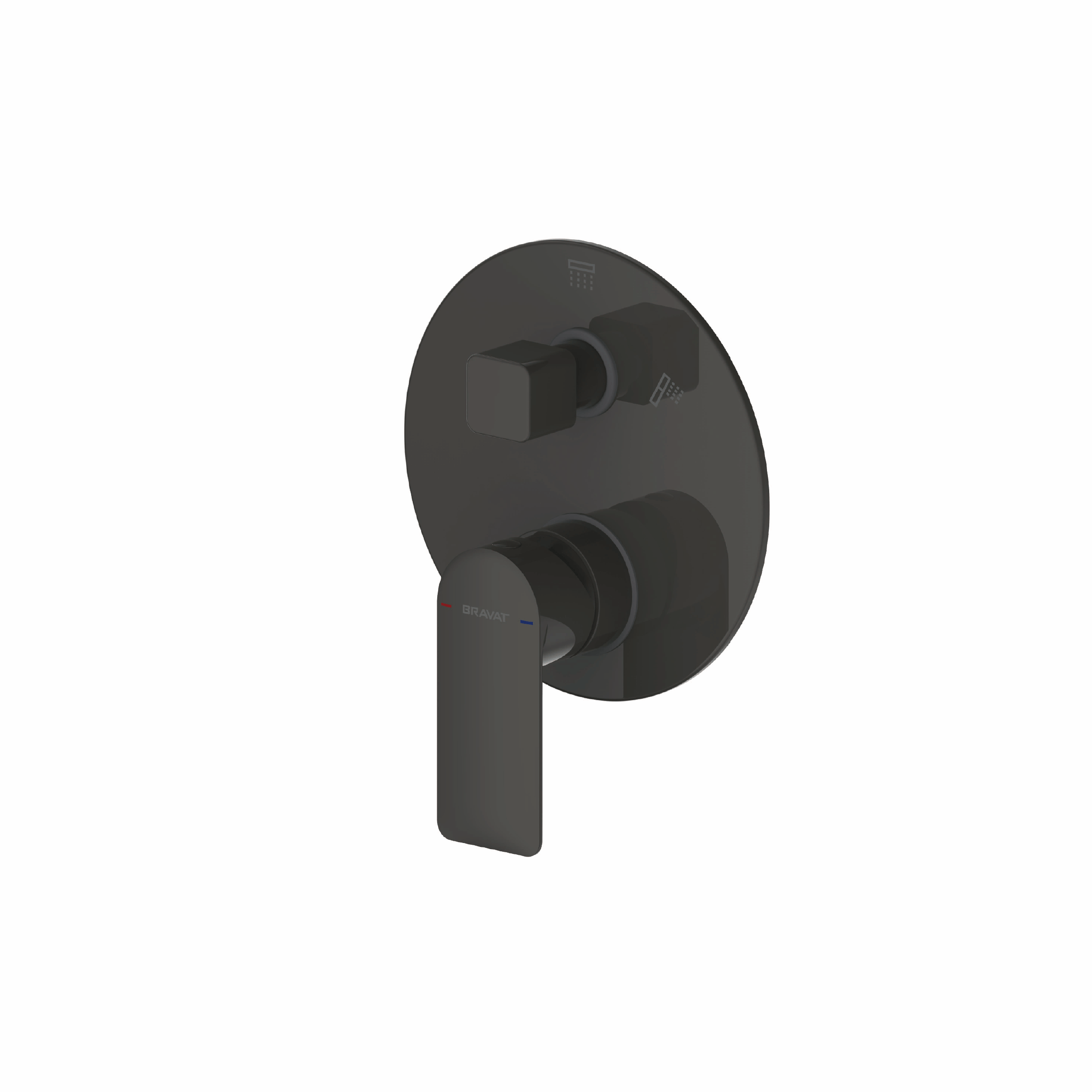 Elle Shower Mixer with Diverter Matte Black