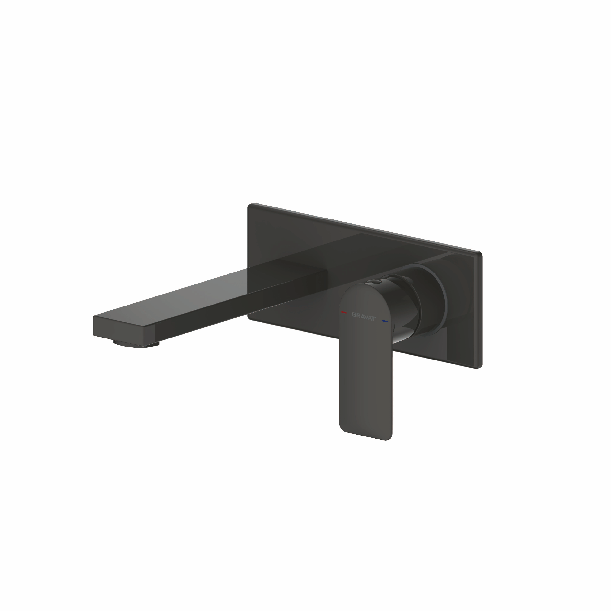 Elle Wall Basin Mixer Matte Black