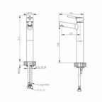 Affability High Basin Mixer Gun Metal