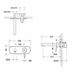 Affability Wall Basin Mixer