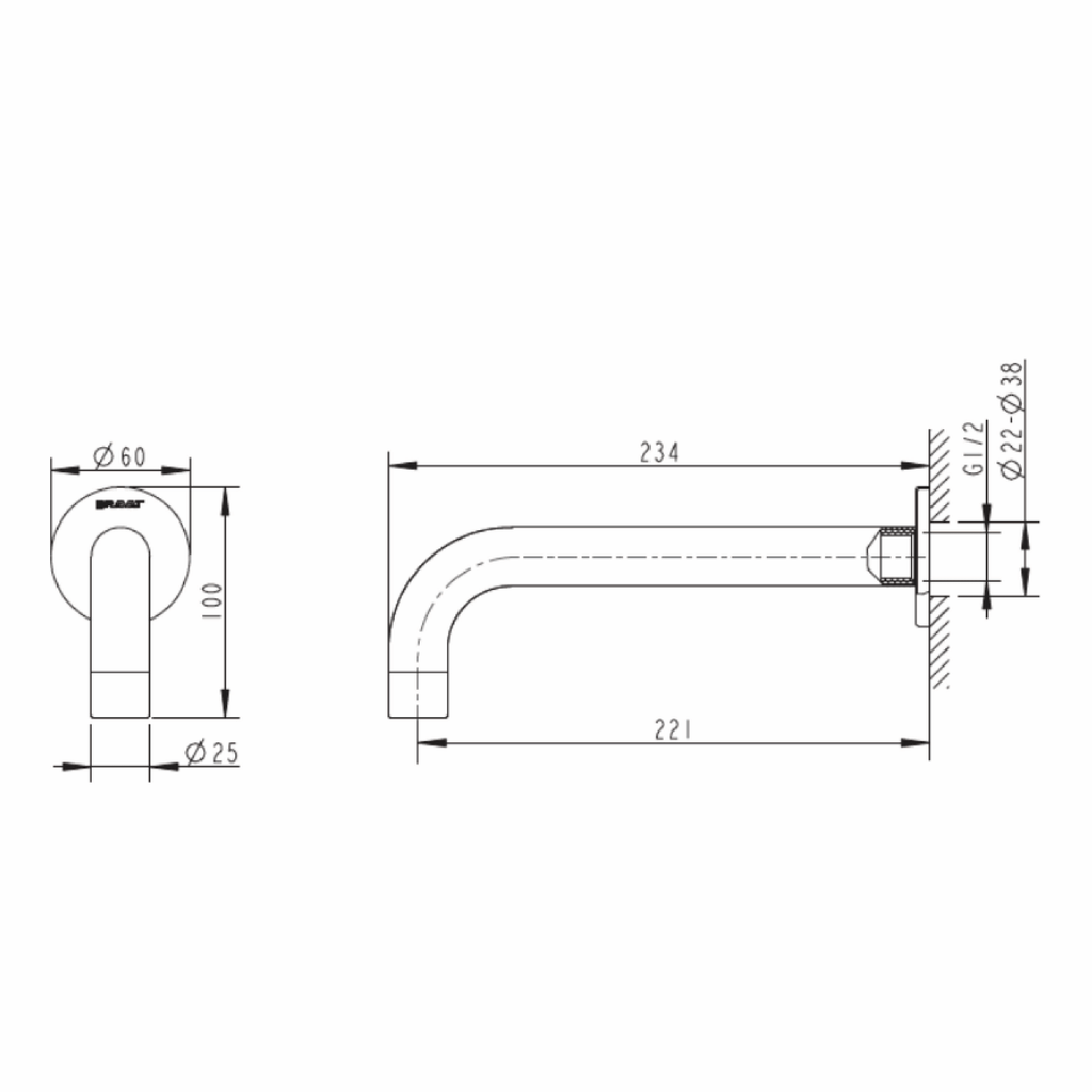 Affability Bath Spout