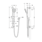 Affability Shower on Rail