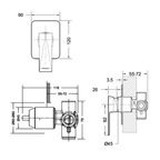 Diamond Shower Mixer