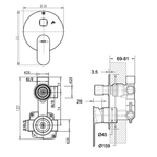 Gina Shower Mixer with Diverter
