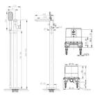 Gina Free Standing Bath Mixer