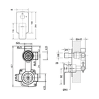 Phillis Shower Mixer with Diverter