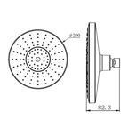 200mm Shower Head Chrome
