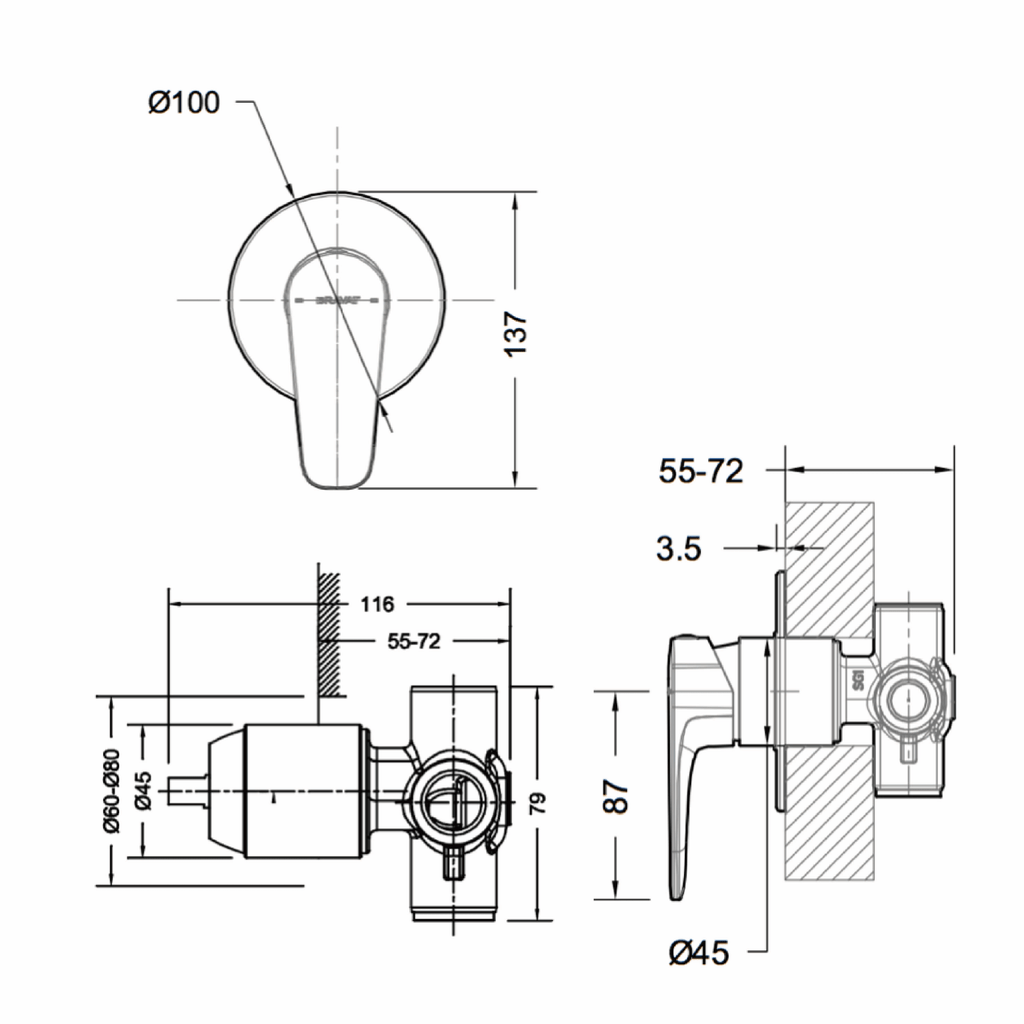 Source Shower Mixer