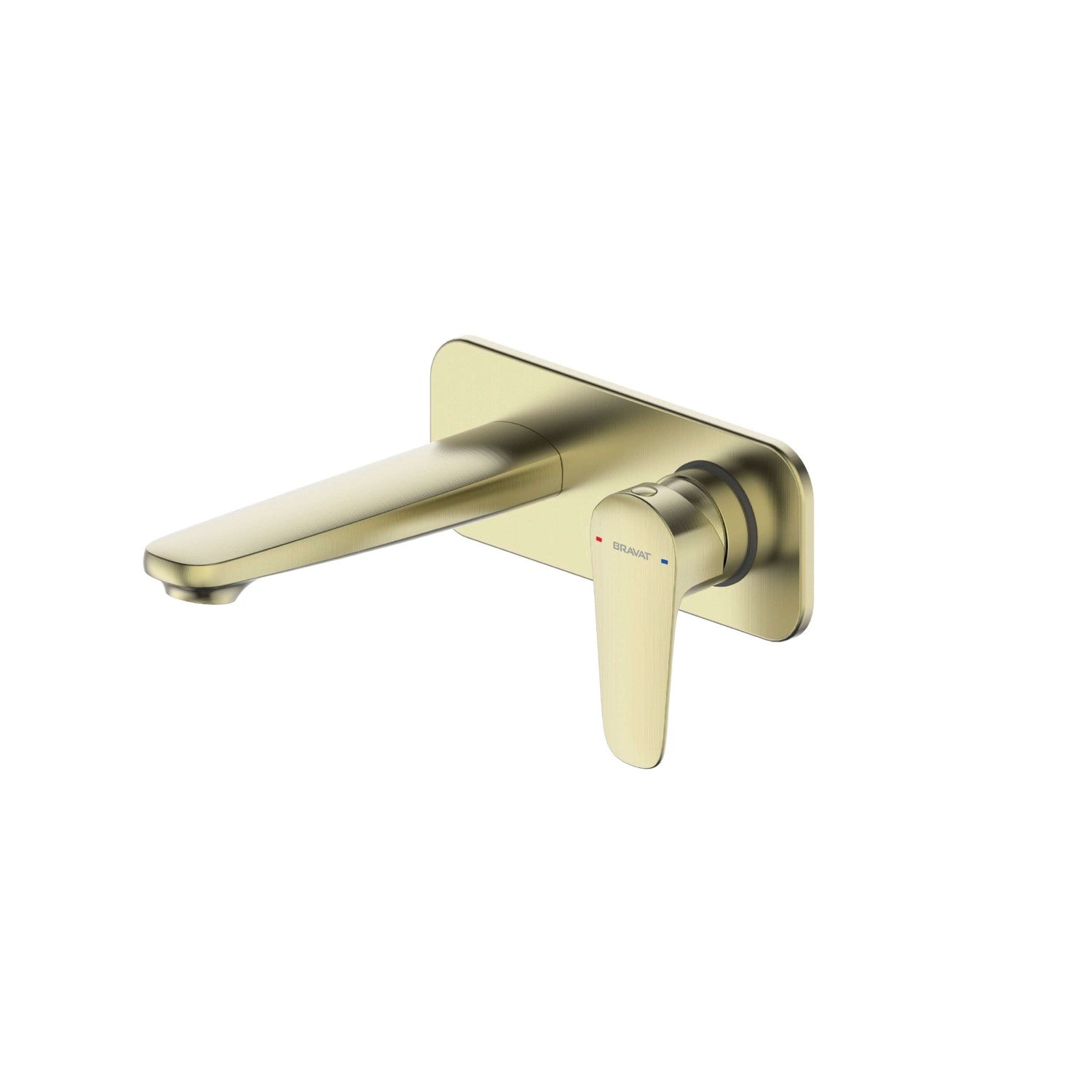 Source Wall Basin Mixer Brushed Brass